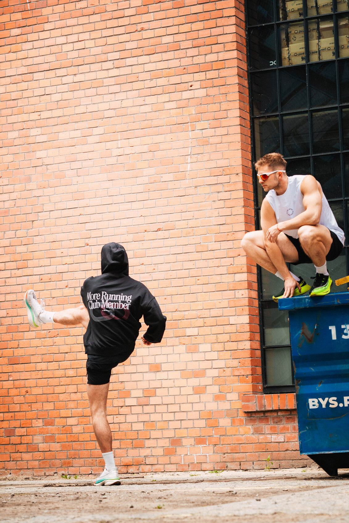 "More Running Club Member" Black Hoodie