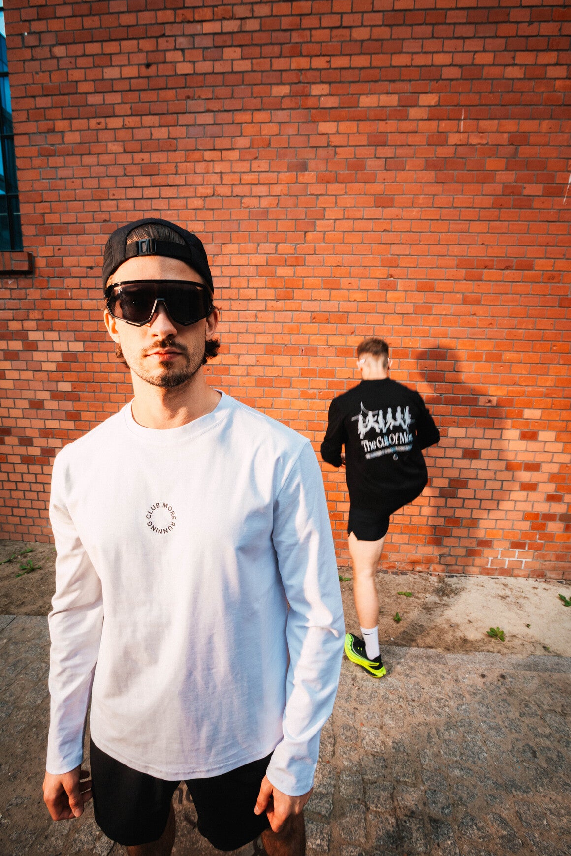 "More Running Club Member" White Longsleeve