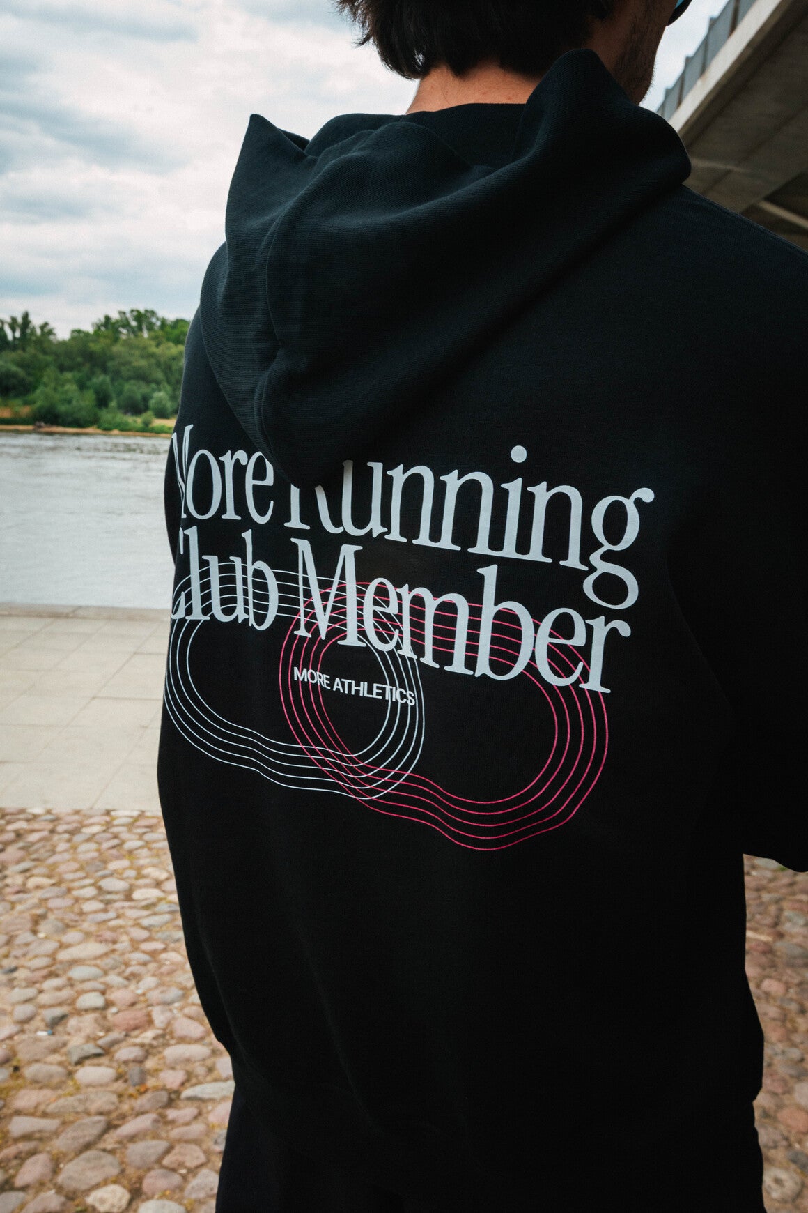 "More Running Club Member" Black Hoodie
